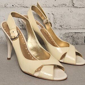 BCBGirls Baby Yellow Slingback Heels